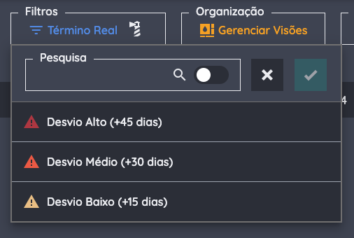 Filtro de um campo com Mapeamento de Exibições